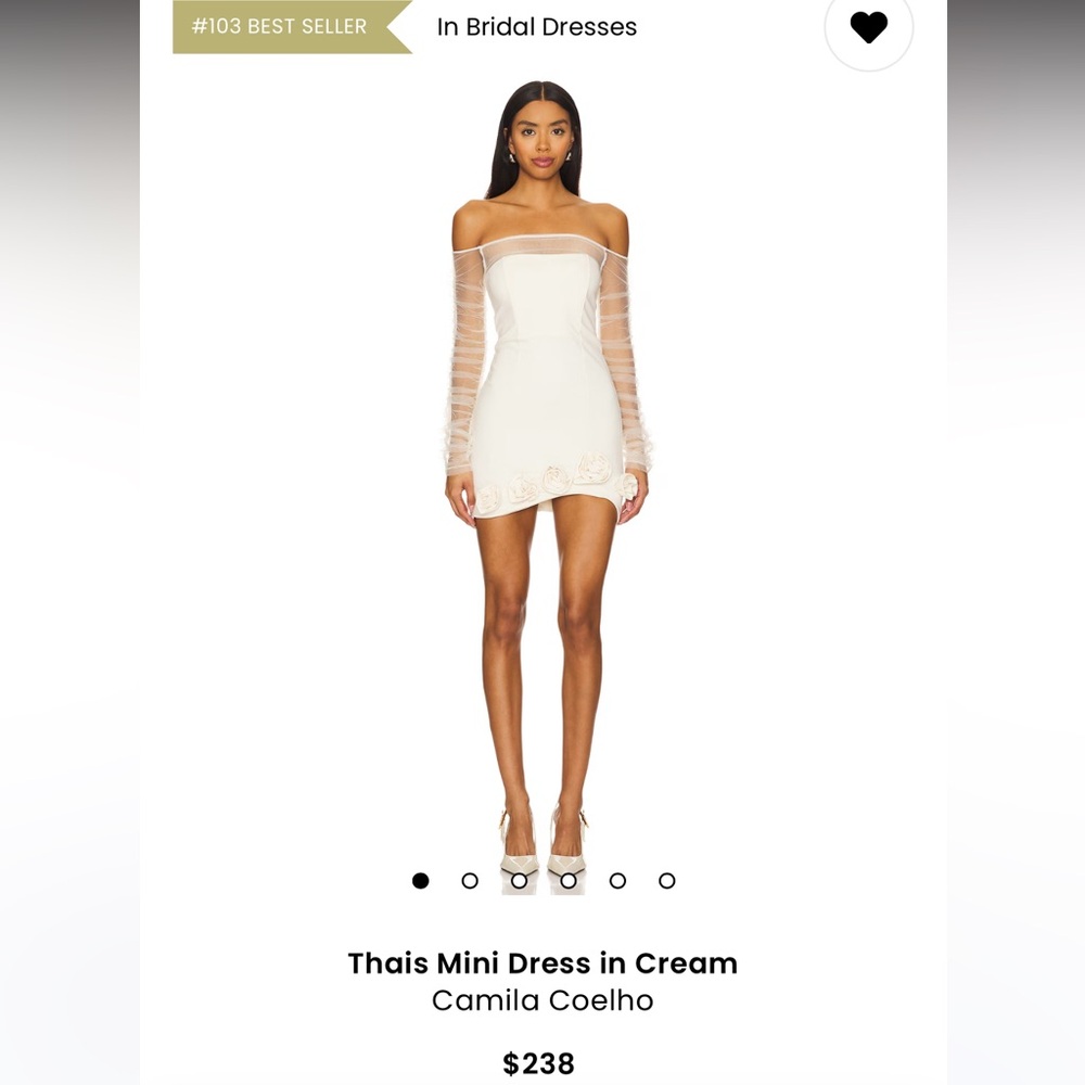 Brand New Camila Coehlo Off the Shoulder mini dress